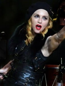 Madonna con su característico diastema